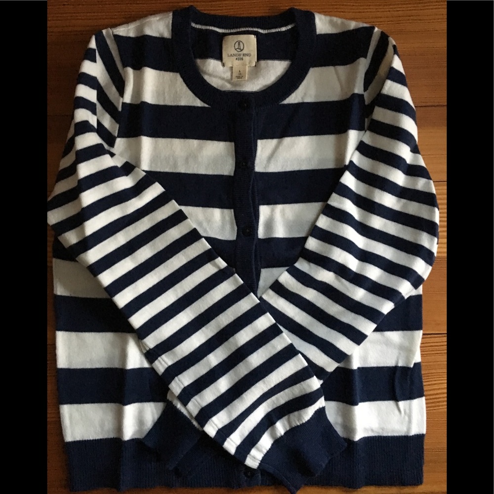 Lands’ End Girls cardigan